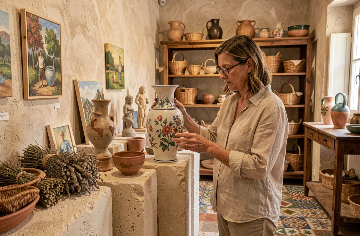ARTYANA Concept Store à Aix-en-Provence présentant des œuvres d'art et de l'artisanat provençal