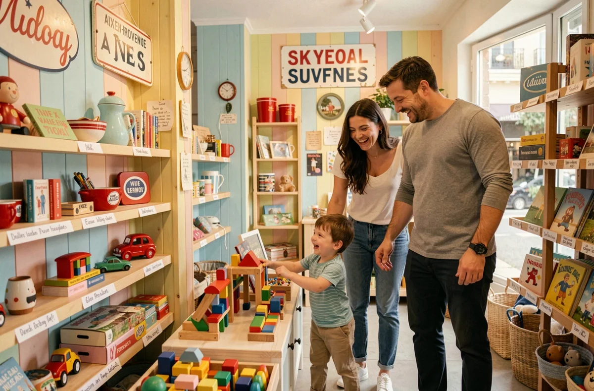 Atomic Store et Little, concept store familial près d'Aix-en-Provence mêlant vintage et créations pour enfants