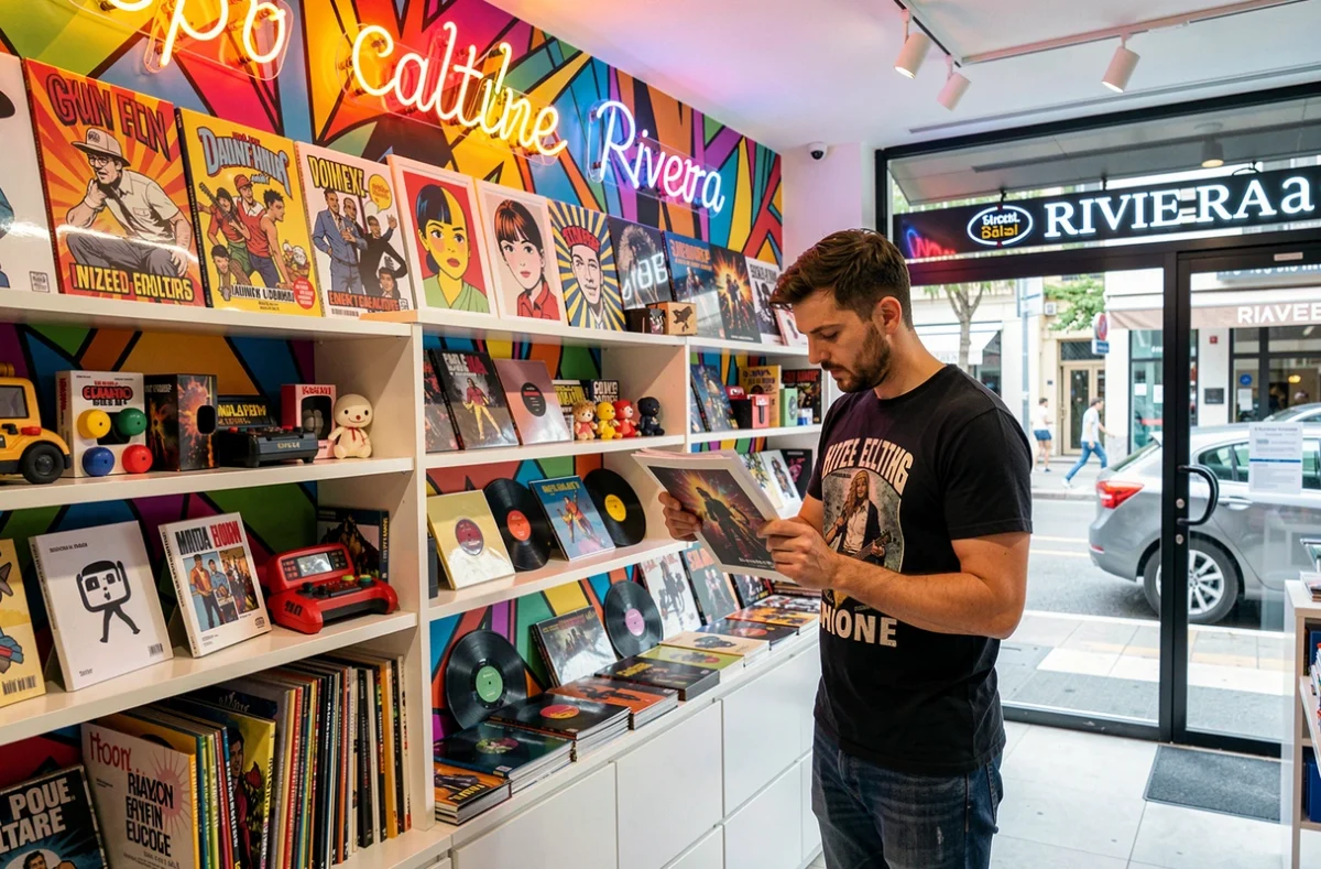 PopArt à Nice, concept store pop culture avec collectibles, vinyles et art graphique en édition limitée